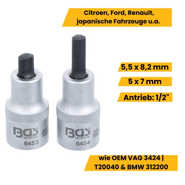 Spezialeinsätze für Federbeinklemmung: BGS 6453 und 6454, kompatibel mit BMW 312200 und VAG 3424/T20040 OEM-Teilen