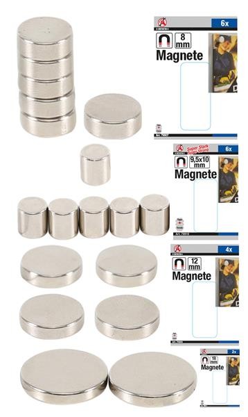 Magnet Satz extra Stark 2 - 6 tlg. | Ø 8 mm - Ø 18 mm