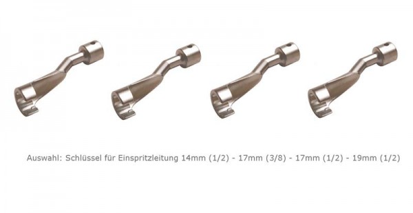 BGS Spezial-Schlüssel für Einspritzleitungen für Mercedes-Benz 10mm 3/8" SW 14mm 