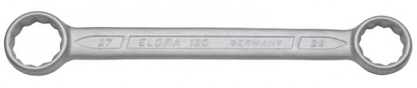Doppelringschlüssel, gerade DIN 837, ELORA-120-20x22 mm