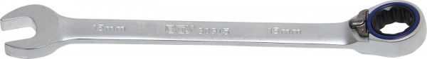Ratschenring-Maulschlüssel 15 mm, umschaltbar