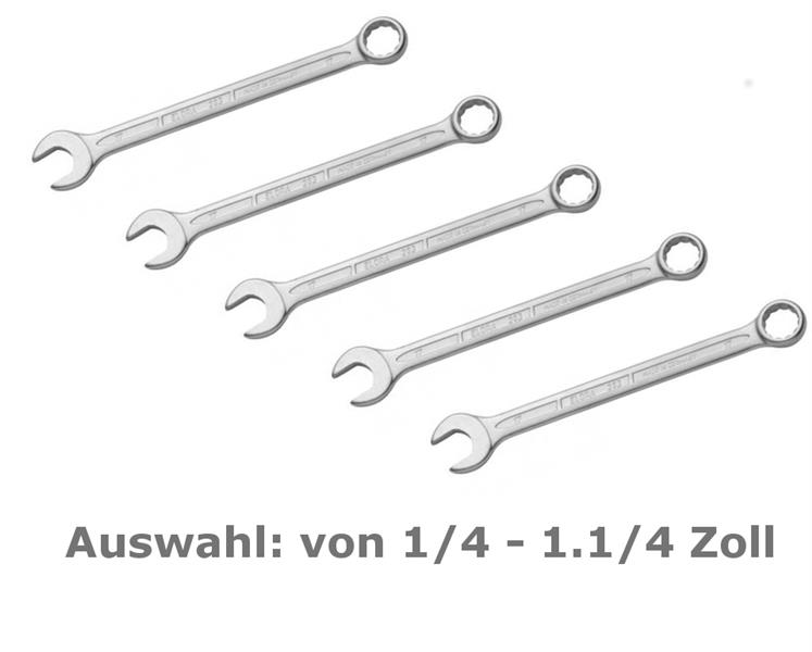 Zoll Gabel Ringschlüssel Satz Maulschlüssel 1/4" bis 1.1/4" SAE 14 tlg Schlüssel 