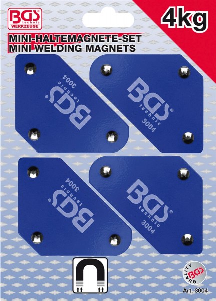 Mini-Magnethaltersatz, 45°-90°-135°, 4-tlg.