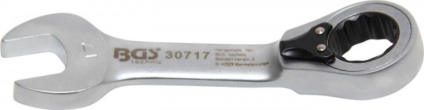 Ratschenring-Maulschlüssel, kurz, 17 mm