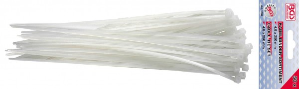 Kabelbinder-Sortiment, 4,8x250 mm, 50-tlg.