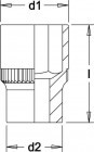 Steckschlüssel-Einsatz 3/4", zwölfkant, ELORA-770-SA 3/4 - 2.3/8 Zoll