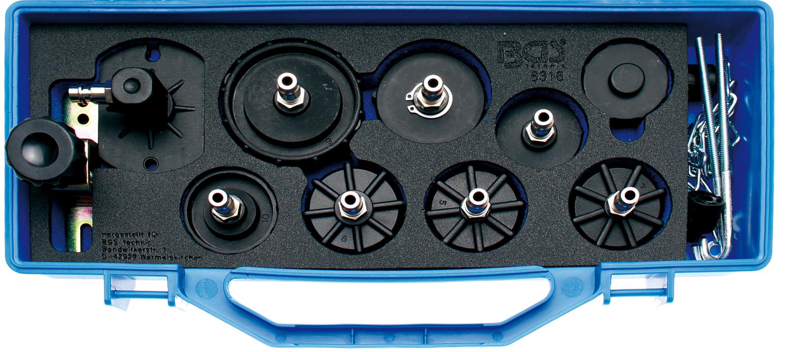 Adapter Set 13 tlg Druckluft Bremsenentlüfter Bremsenentlüftungsgerät für BMW VW 