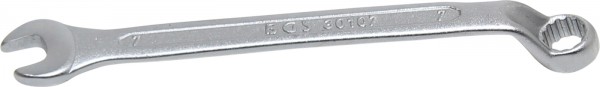Maulringschlüssel, Ringseite gekröpft, 7 mm