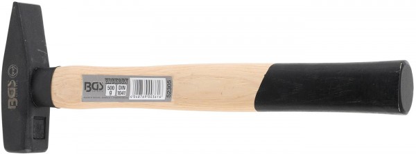 Schlosserhammer, 500 g, DIN 1041, Hickory-Stiel